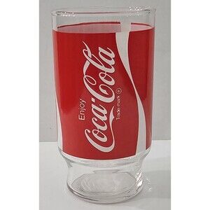 Vintage Coca-Cola CLASSIC Glass Cup - 5.25" Tall 8 Oz